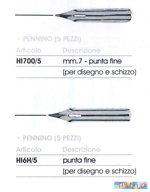 BULLET JOURNAL CALLIGRAFIA DISEGNO - Pennino da disegno e schizzo - 0,7 mm 2 pz