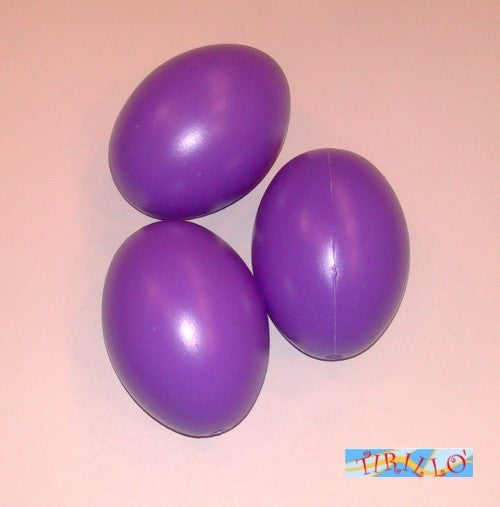PASQUA - 12 uova di plastica colorate 6 cm - Viola