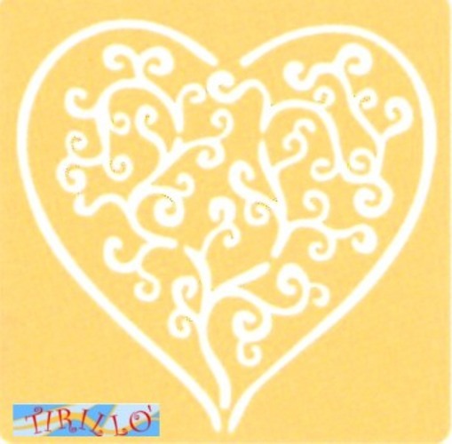 EMBOSSING - Mascherina per embossing - Cuore