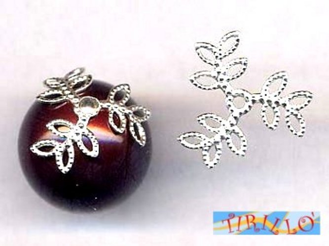 ARGENTO 925 MASSICCIO italiano - 8 coppette regolabili