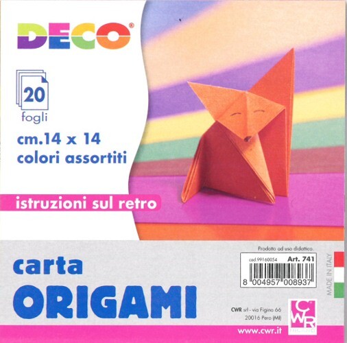 HOBBY CREATIVI - Carta per origami - 2 confezioni da 20 fogli - 14x14 cm
