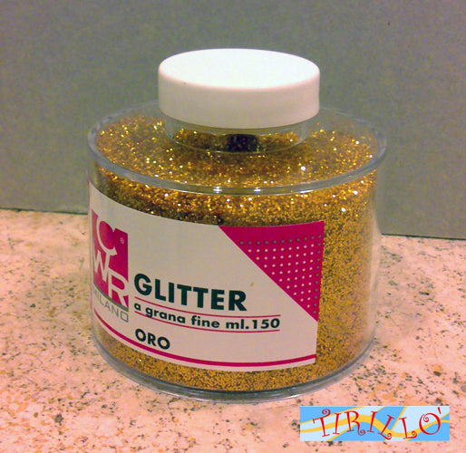 SCRAPBOOKING - Glitter brillantini 150 ml - Oro