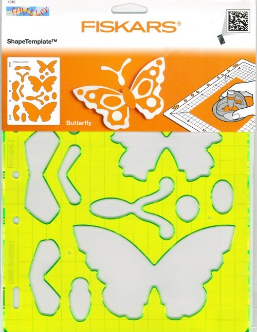 CARTOLERIA SCRAPBOOKING - Mascherina Fiskars Shape Template - Farfalle