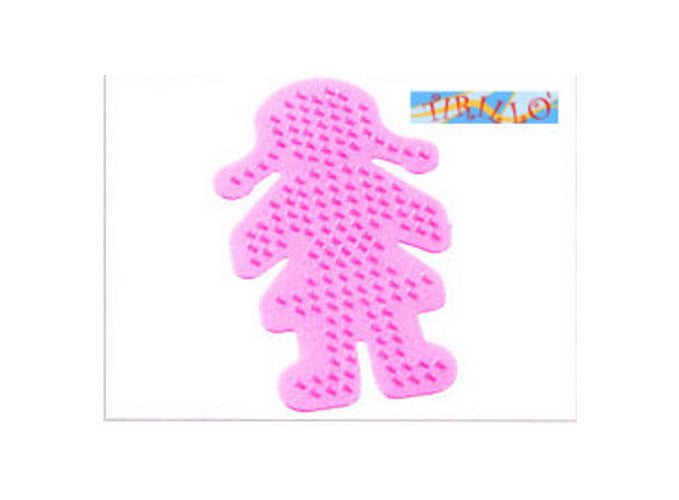DECORAZIONE - Base per perline da fondere - bimba - 12 cm - 2 pezzi