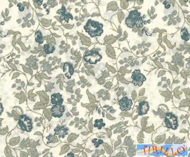 PATCHWORK CUCITO DECORAZIONE-Tessuto francese patchwork 55x50 cm-Rose avio