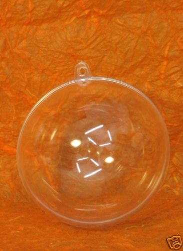 DECORAZIONE NATALE - 1 forma apribile in plastica per decoupage - sfera 16 cm