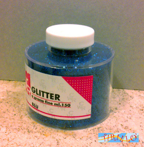 SCRAPBOOKING - Glitter brillantini 150 ml - Blu