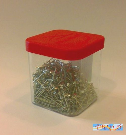 PATCHWORK - Spilli per patchwork colore nickel - 18 mm - 50 g