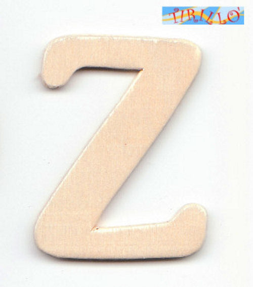 DECORAZIONE DECOUPAGE - 6 Iniziali in legno 4 cm - lettera Z