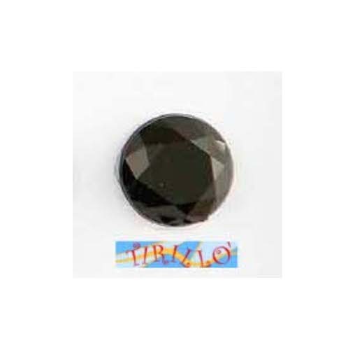 BIGIOTTERIA - 20 strass cabochon plexiglass 10 mm - Nero jet