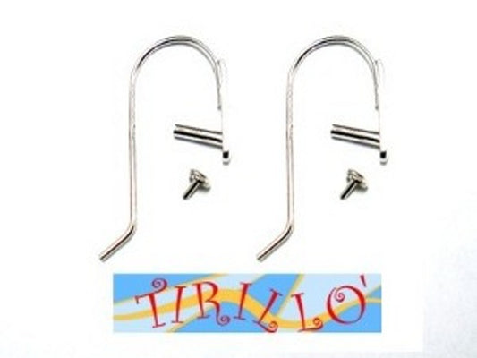 ARGENTO 925 MASSICCIO italiano - 2 monachelle per pendente