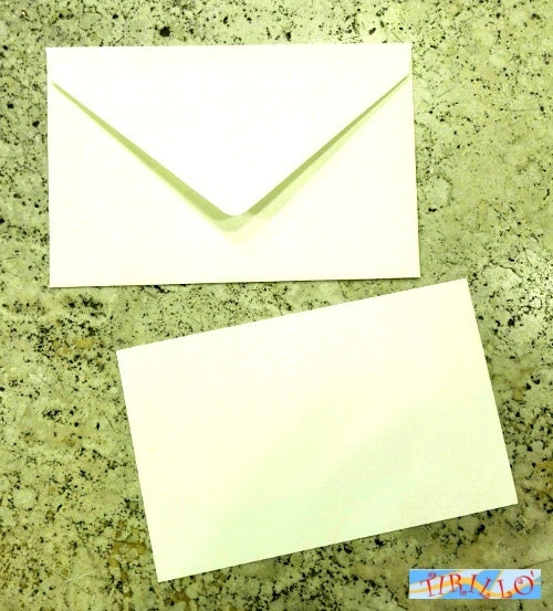 PARTECIPAZIONI AUGURI - 20 buste + 20 biglietti Favini colore avorio - 9x14 cm