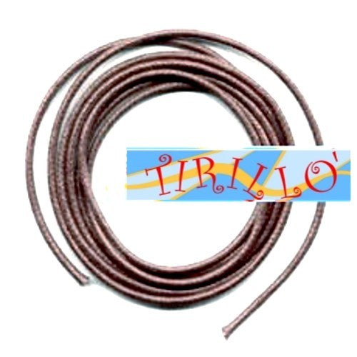BIGIOTTERIA - 20 metri di cordino cerato 2,5 mm - Testa di moro