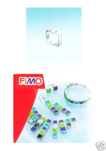 FIMO CERNIT -confezione da 4 elementi quadrati -1 cm
