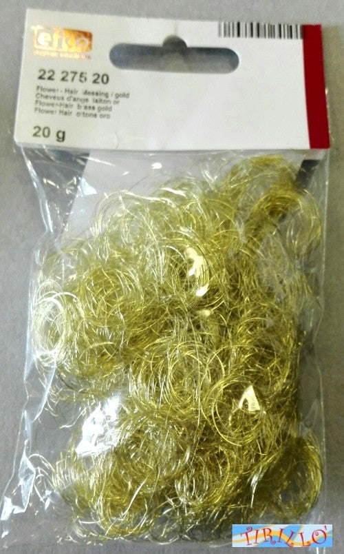 PUPAZZI - Capelli ricci per angioletti, bambole o pupazzi 40 gr - Oro