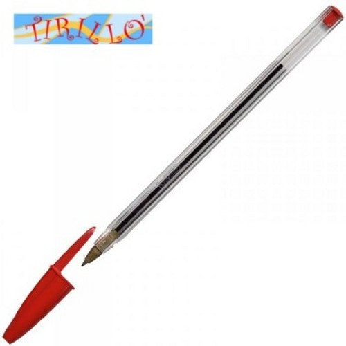 CARTOLERIA - 10 penne a sfera Bic - Rosso