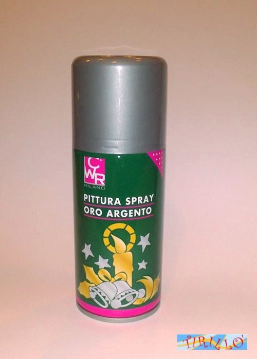 DECORAZIONE NATALE - 1 bomboletta spray argento - 150 ml