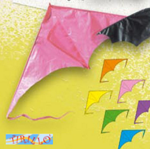 AQUILONI - Aquilone Didakites Mini Delta Kite - 20x50 cm - Fuchsia