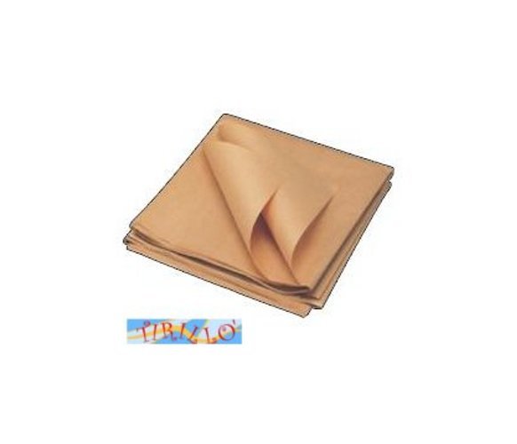 IMBALLAGGI - 12 fogli carta da pacchi 70x100 cm - ecrù avana