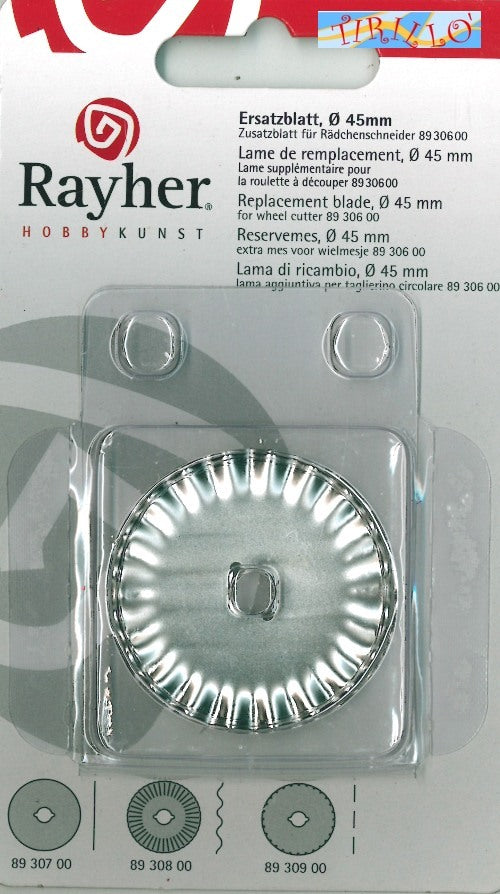 1 ricambio ondulato per taglierino circolare Rayher  - diametro 45 mm