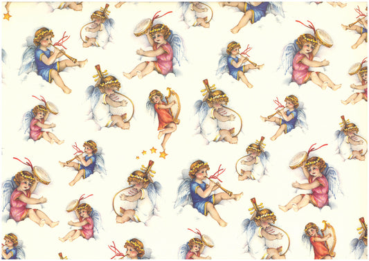 2 fogli carta découpage/cartonaggio legatoria 50x70 cm-Angioletti