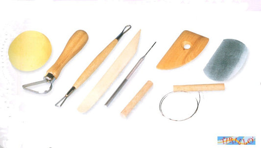 SCULTURA - Set tornitura 8 attrezzi per modellare