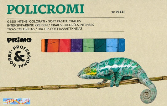 DISEGNO PITTURA - Gessi policromi quadrati colorati - scatola da 12