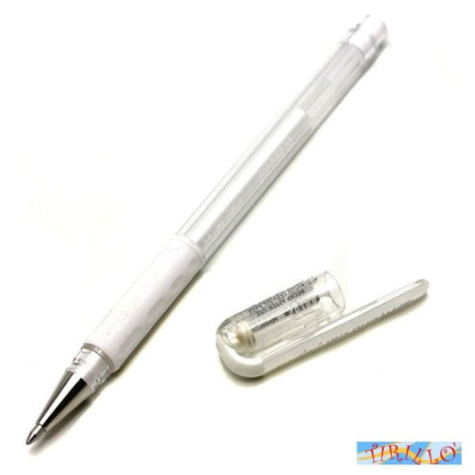 CARTOLERIA BULLET JOURNAL - Penna a sfera Hybrid Gel Grip Pentel 0,8 mm - Bianco