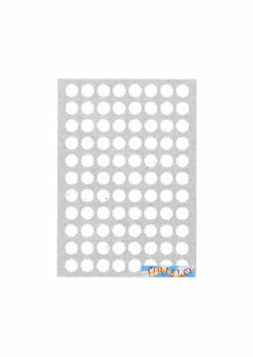 CARTOLERIA UFFICIO -Pacco 100 fogli etichette autoadesive rotonde bianche 2 cm