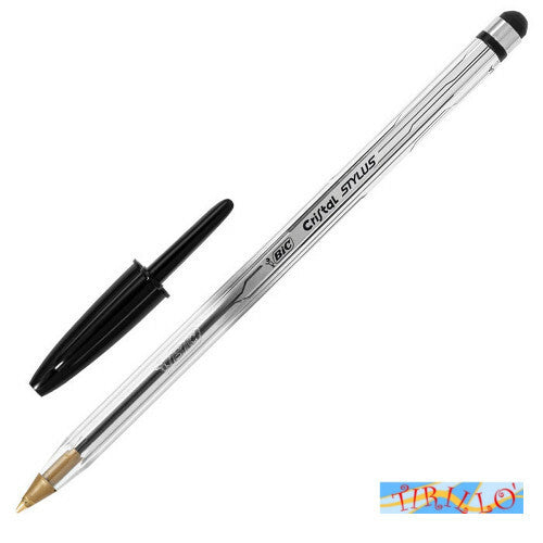CARTOLERIA - Penna sfera Bic Touchscreen + penna tablet e smartphone - Nero 3 pz