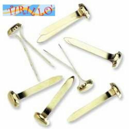 CARTONAGGIO SCRAPBOOKING - Fermacampioni di metallo (brads) - 54 pezzi - ottone