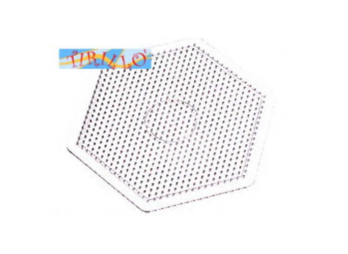 DECORAZIONE - Base per perline da fondere - esagono - 17 cm - 2 pezzi