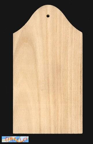 DECORAZIONE - Tagliere in legno da decorare - 22x12x0,9 cm - 2 pz
