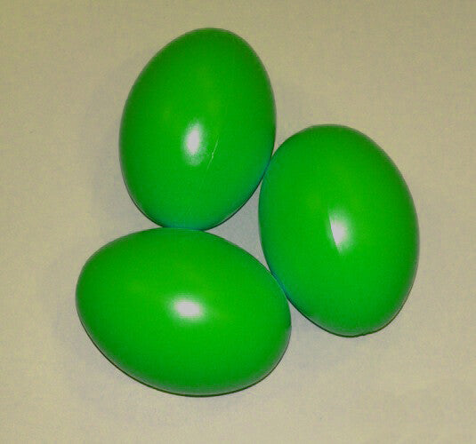 PASQUA - 12 uova di plastica colorate 6 cm - Verde scuro