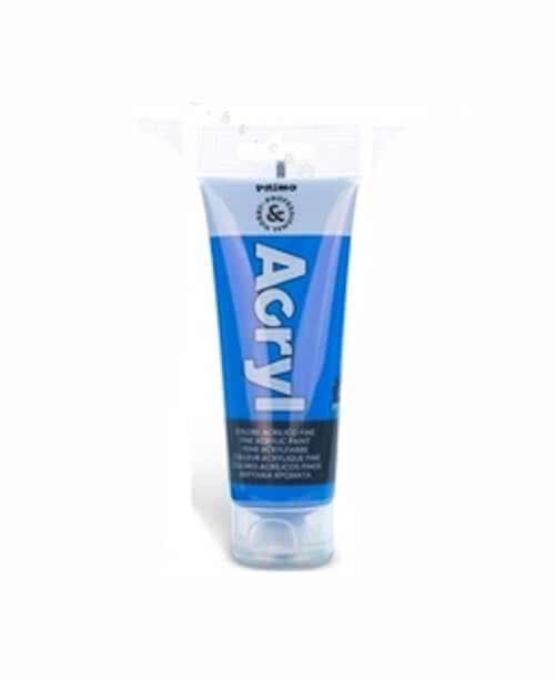 DECORAZIONE PITTURA - Colore acrilico Primo 75 ml - Blu ciano