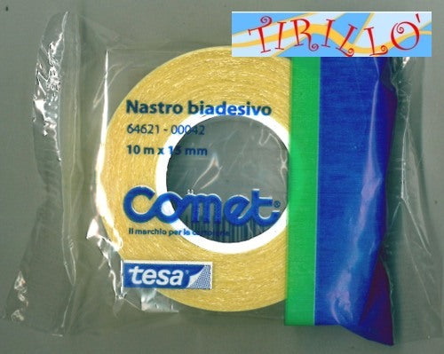 CARTOLERIA - Nastro adesivo biadesivo 15 mm x 10 metri