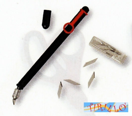 CARTOLERIA DECORAZIONE SCRAPBOOKING - Bisturi girevole per bricolage + 10 lame