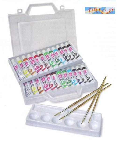 PITTURA - Valigetta per artisti 24 tempere + accessori