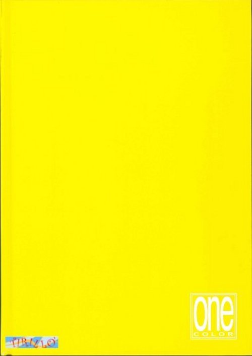 CARTOLERIA - 1 quaderno One Color a righe copertina rigida 21X29,7 cm - Giallo