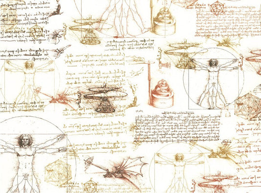 2 fogli carta découpage/cartonaggio legatoria 50x70cm - Leonardo