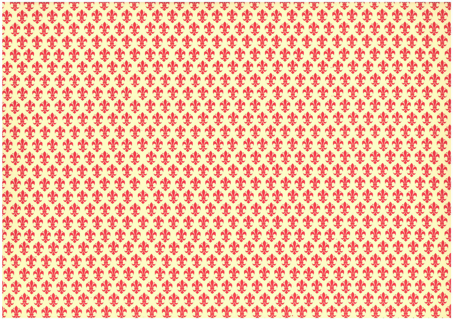 2 fogli carta découpage/cartonaggio legatoria 50x70 cm - Giglio rosso