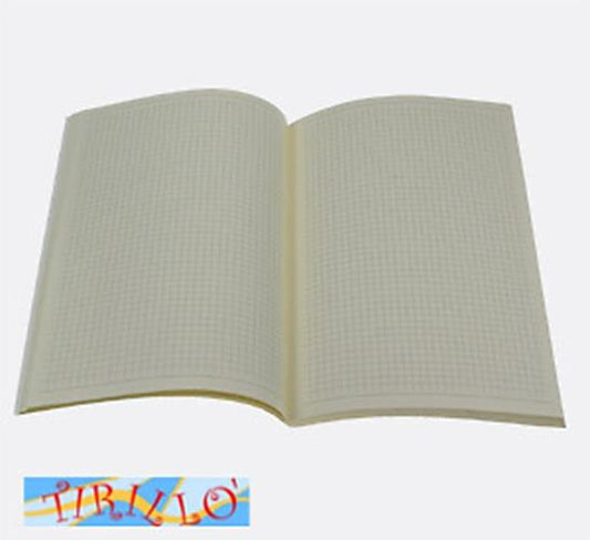 CARTONAGGIO LEGATORIA - Interno di quaderno a quadretti cm 21x15 (A5) 72ff