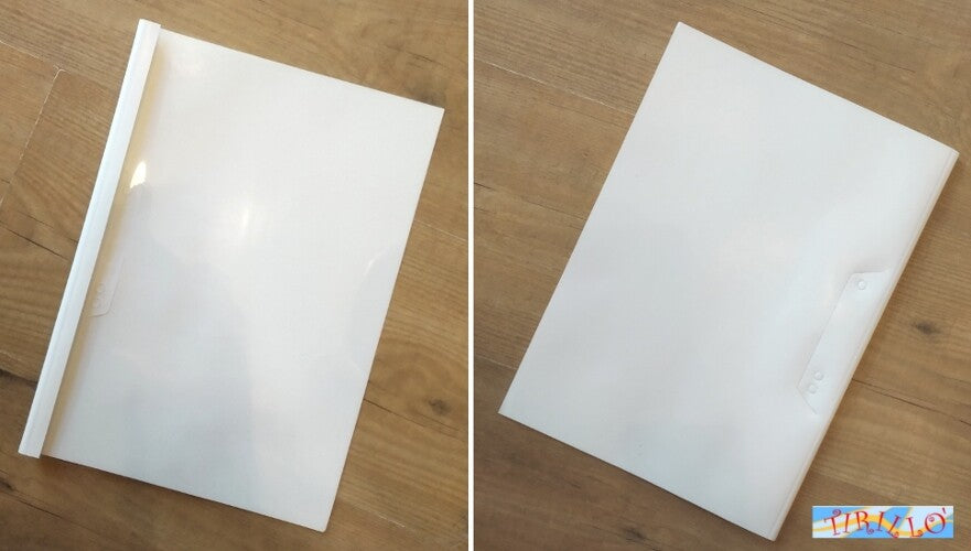 CARTOLERIA UFFICIO - 10 cartelline termiche A4 - 6 mm 50 fogli - Bianco