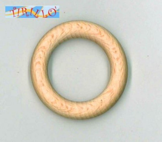 BIGIOTTERIA LEGNO - 10 anelli in legno - 55 mm