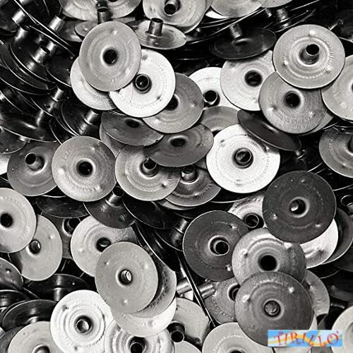 CANDELE -  100 basi metalliche piastra per stoppini per candele - 15 mm diametro