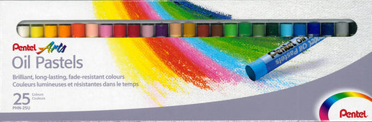 DISEGNO PITTURA - Pastelli a olio Pentel - scatola da 25