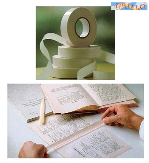 RESTAURO - 10 m di nastro di carta per restauro Filmoplast traslucido - 2 cm