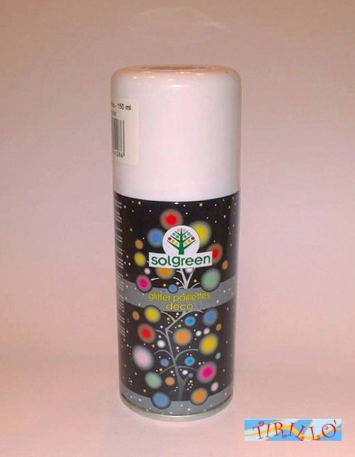 DECORAZIONE NATALE - 1 bomboletta glitter brillantiini spray multicolor - 150 ml