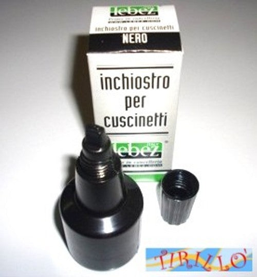 CANCELLERIA - 3 flaconi inchiostro per cuscinetti o tamponi per timbri - nero
