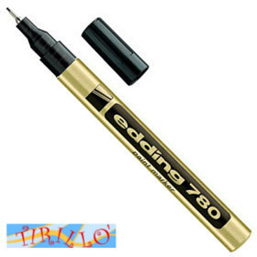 1 pennarello vernice indelebile universale - oro EF